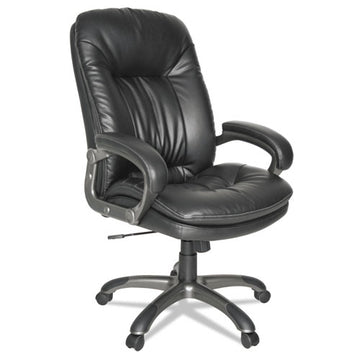 OIF Executive Swivel-tilt Bonded Leather High-back Chair, Supports Up To 250 Lb, 18.50" To 21.65" Seat Height, Black freeshipping - TVN Wholesale